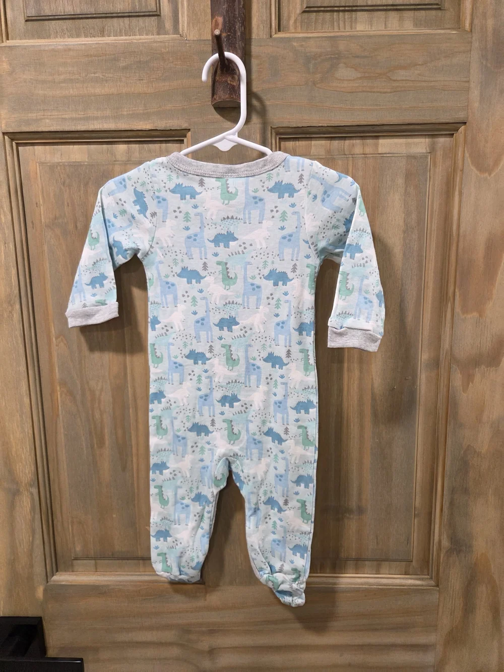 **BUNDLE & SAVE** Baby One-Piece with Blue & Green Dino Print